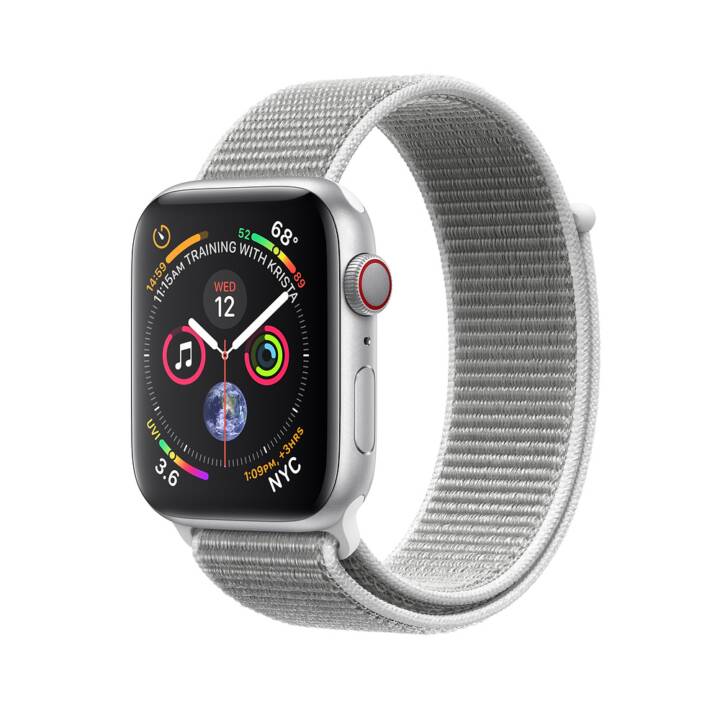 Apple Watch Series 4 Gps Cellular 44 Mm Sport Loop Silbermuschel Interdiscount 