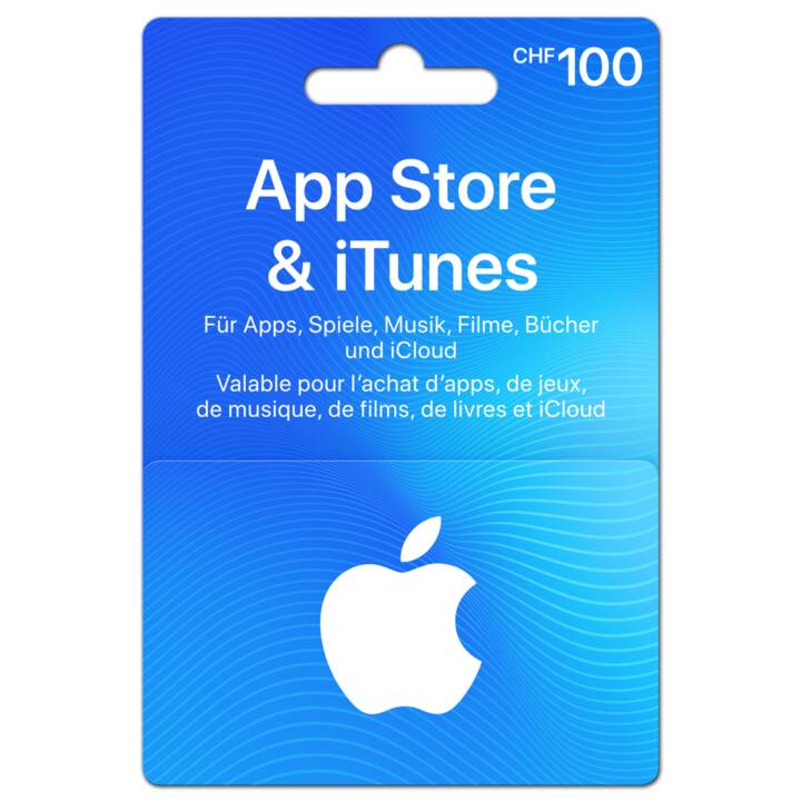 Geschenkkarte für App Store & iTunes über CHF 100 - Interdiscount