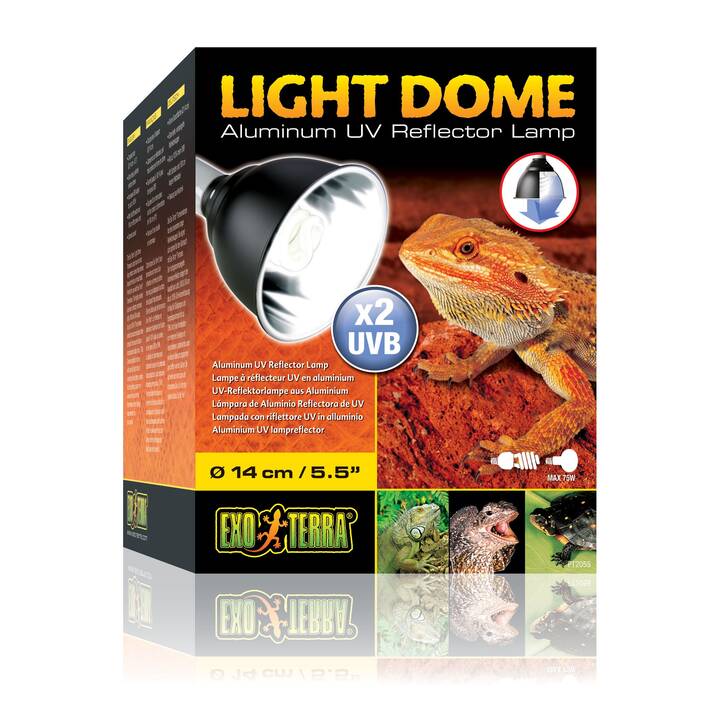 EXOTERRA Riflettore Light Dome 7" (Lampada ad incandesce, Lampada fluorescente, 150 W)