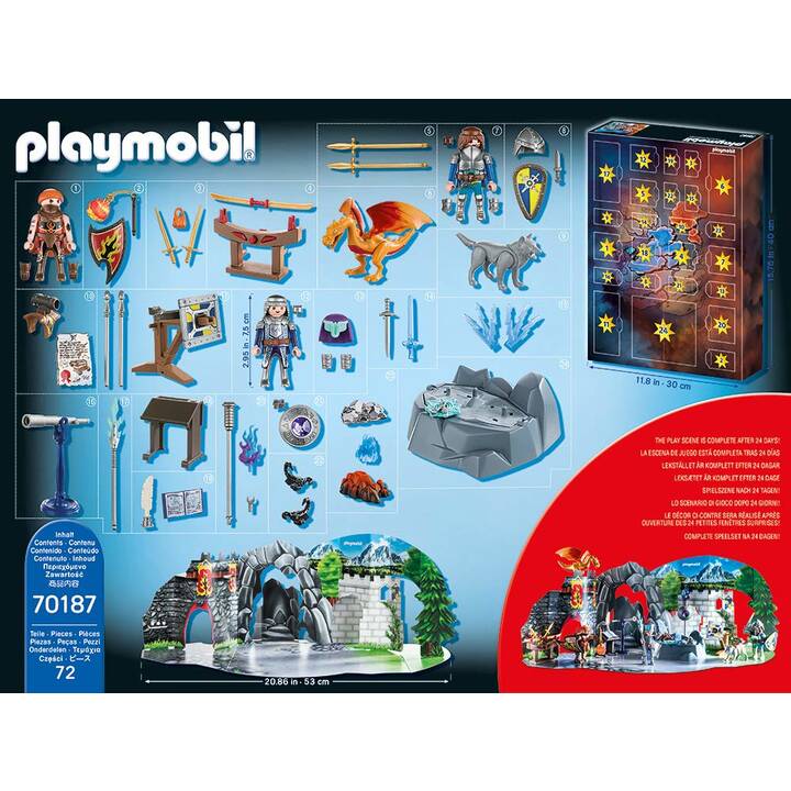 PLAYMOBIL Novelmore Calendrier de l'Avent "Duel de chevaliers" (70187