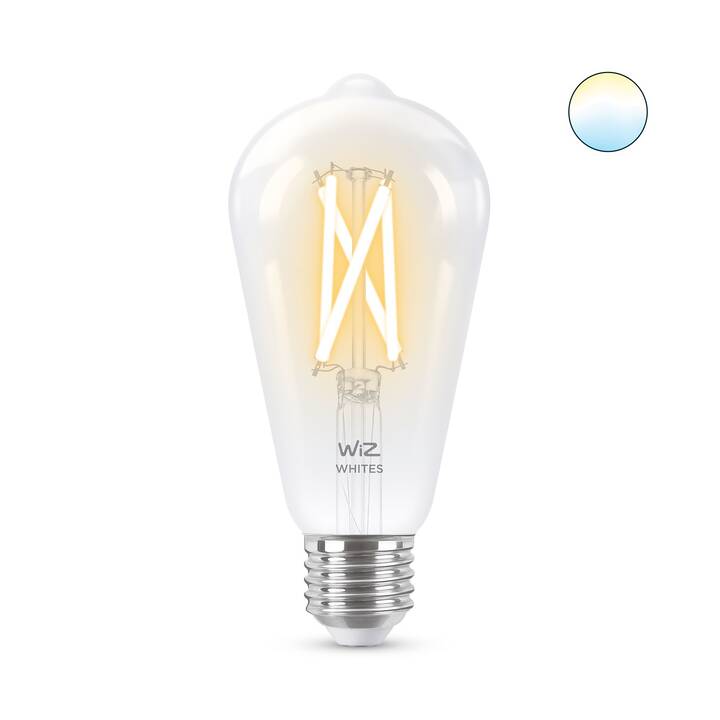 WIZ Filament clear ST64 LED Birne (E27, WLAN, 6.7 W)