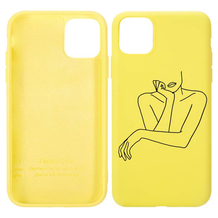 EG Hülle für iPhone 13 6.1" (2021) - gelb - Kunst