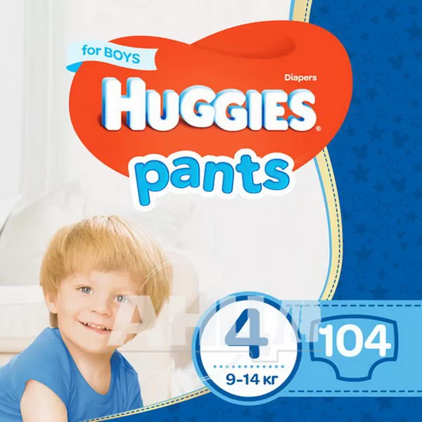 Підгузки-трусики дитячі гігієнічні для хлопчиків Huggies Little Walkers 4 (9-14кг) №52