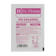 Пластирна пов'язка на нетканій основі h pore Dr. House стерильна 6 см х 8 см