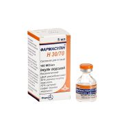 Фармасулин H 30/70 суспензия для инъекций 100 МЕ/мл флакон 5 мл №1