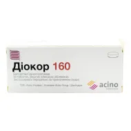 Діокор 160 таблетки вкриті плівковою оболонкою блістер №90