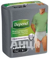 Поглинаюча нижня білизна Depend для чоловіків L/XL №9