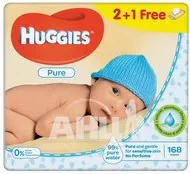 Салфетки влажные детские Huggies Elite Soft Pure №168 (56*3)