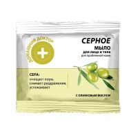 Мыло для лица и тела Домашний Доктор серное 70 г