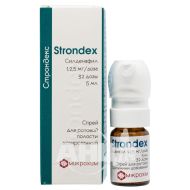 Строндекс спрей для ротовой полости 12,5 мг/доза флакон стеклянный 5 мл