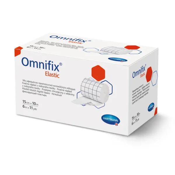 Пластир еластичний фіксуючий на нетканій основі Omnifix Elastic 15 см х 10 м котушка №1