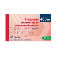 Неопакс таблетки вкриті плівковою оболонкою 400 мг блістер №60