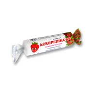 Аскорбинка-КВ таблетки 25 мг в этикетке со вкусом клубники №10