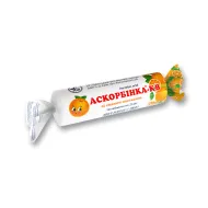 Аскорбинка-КВ таблетки 25 мг в этикетке со вкусом апельсина №10