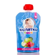 Фруктове пюре Малятко яблуко-малина 90 г