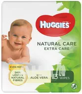 Вологі серветки Huggies natural care extra care №168