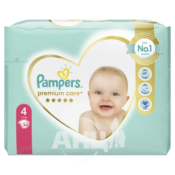 Подгузники Pampers Premium Care Maxi 4 (9-14кг) №34