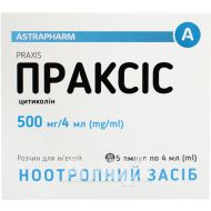 Праксис розчин для ін'єкцій 500мг / 4мл амппула 4мл №5