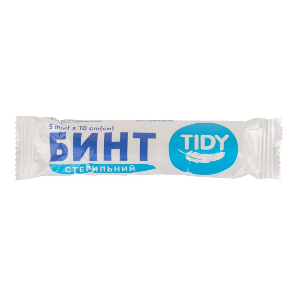 Бинт марлевый медицинский стерильный Tidy 5х10