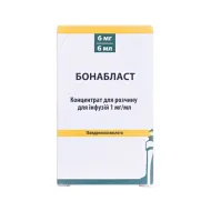 Бонабласт концентрат для інфузій 1мг/мл 6мл №1