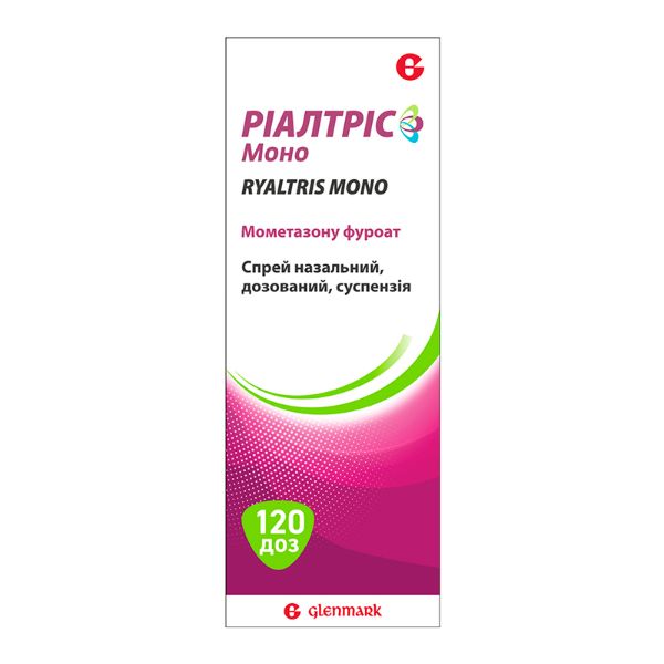 Ріалтріс Моно спрей назальний 50 мкг/доза флакон 120 доз
