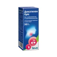 Декатилен Оріс спрей для ротової порожнини 1,5 мг/мл флакон 30 мл