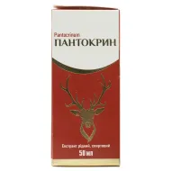 Пантокрин екстракт рідкий спиртовий флакон 50 мл