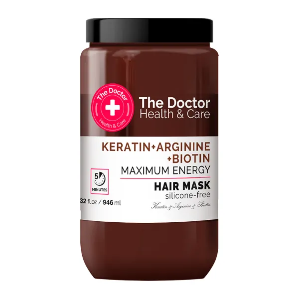 Маска The Doctor Health&Care Keratin + Arginine + Biotin Максимум енергії 946 мл