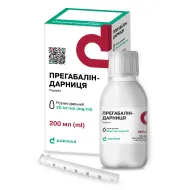 Прегабалин-Дарница раствор оральный 20 мг/мл флакон 200 мл