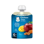 Пюре Gerber яблуко манго морква з 6-ти місяців 90 г