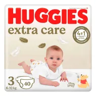 Підгузки Huggies Extra Care розмір 3 (6-10 кг) № 40