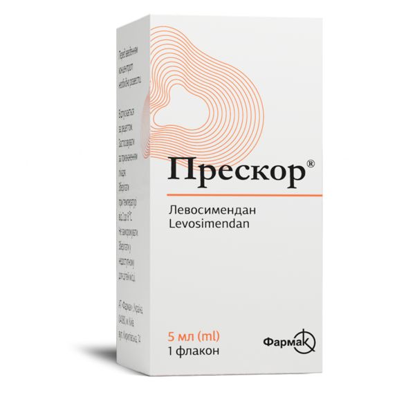 Прескор концентрат для приготування розчину для інфузій 2,5 мг/мл флакон 5 мл №1