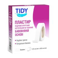 Пластир Tidy 1,25 см х 500 см на тканинній основі №1