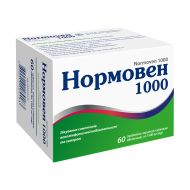 Нормовен 1000 таблетки покрытые оболочкой блистер №60