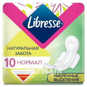 Прокладки женские гигиенические Libresse Natural care ultra normal №10