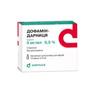 Дофамин-Дарница концентрат для раствора для инфузий 5 мг/мл ампула 5 мл №10