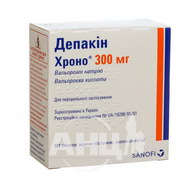 Депакин Хроно 300 мг таблетки пролонгированного действия покрытые оболочкой 300 мг контейнер №100