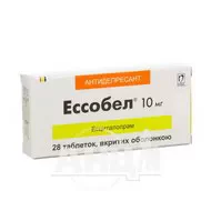 Есобел таблетки вкриті оболонкою 10 мг №28