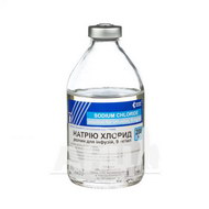 Натрію хлорид розчин для інфузій 0,9 % пляшка 200 мл