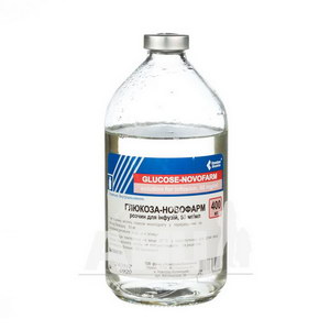 Глюкоза-Новофарм розчин для інфузій 5% пляшка 400 мл