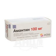 Амантин таблетки вкриті плівковою оболонкою 100 мг блістер №60