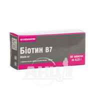 Биотин таблетки 0,25 г №60