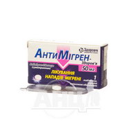 Антимигрен-Здоровье таблетки покрытые оболочкой 50 мг блистер №1