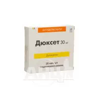 Дюксет капсули кишково-розчинні 30 мг блістер №28