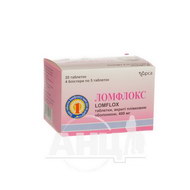 Ломфлокс таблетки вкриті оболонкою 400 мг №20