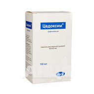 Цедоксим порошок для оральної суспензії 40 мг/ 5 мл флакон 100 мл