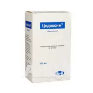 Цедоксим порошок для оральної суспензії 40 мг/ 5 мл флакон 100 мл
