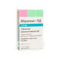 Мірапекс ПД таблетки пролонгованої дії 1,5 мг блістер №30