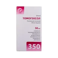 Томогексол розчин для ін'єкцій 350 мг йоду/ мл флакон 50 мл №1