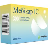 Мебікар IC таблетки 0,3 г №20